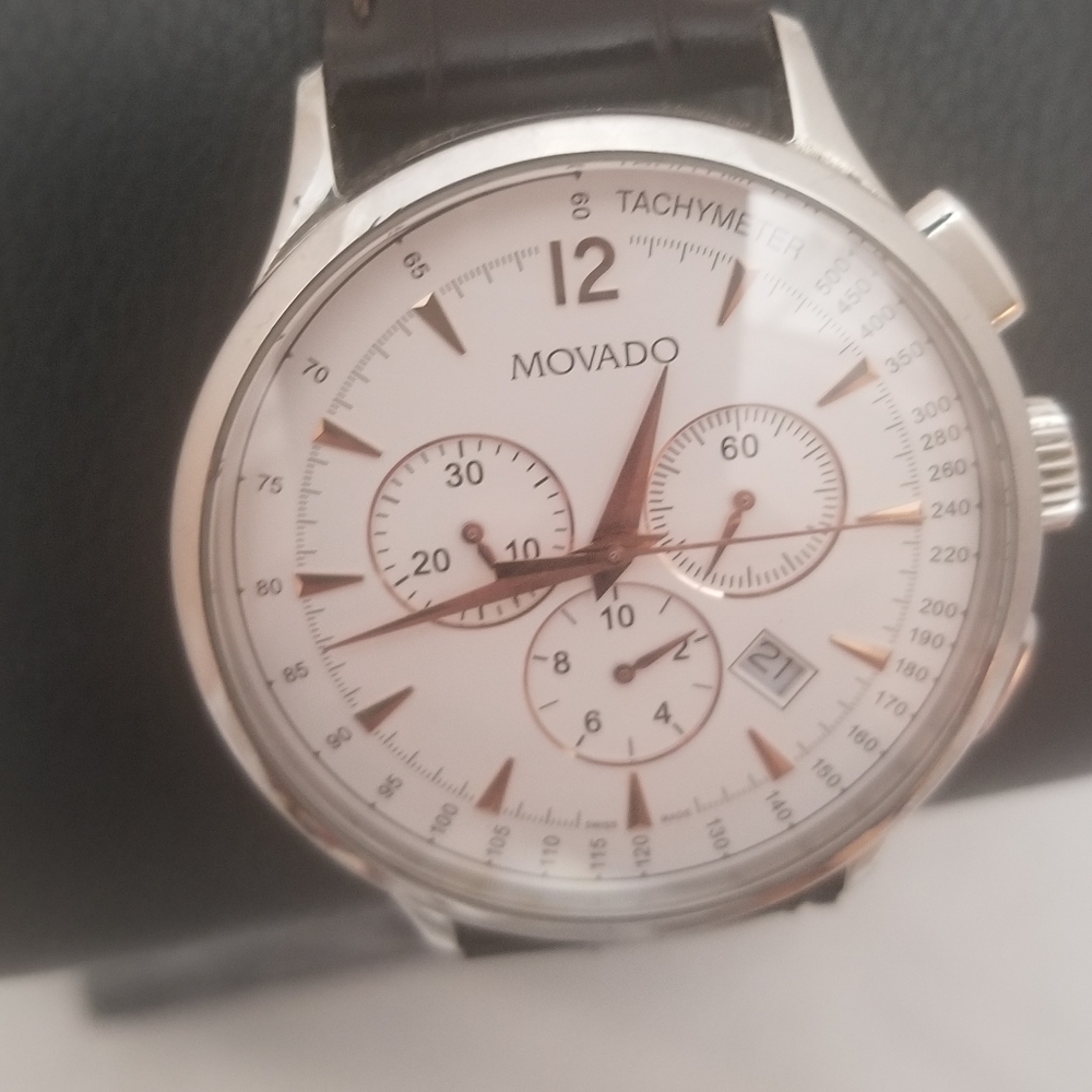 Movado Circa 42mm Chronograph Tachymeter Sport Watch